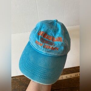 Long Beach Island Teal Blue Baseball Cap